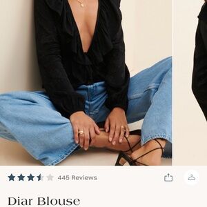 Diar Black Blouse